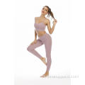 Traje de yoga Traje de dos piezas de entrenamiento para mujer